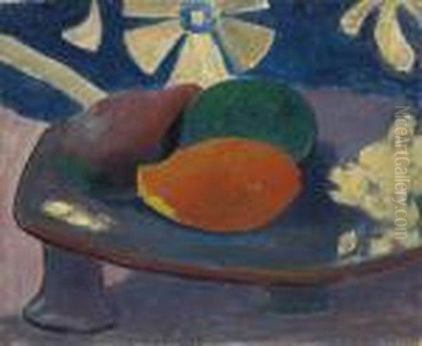 Nature Morte Aux Trois Fruits Oil Painting by Paul Gauguin