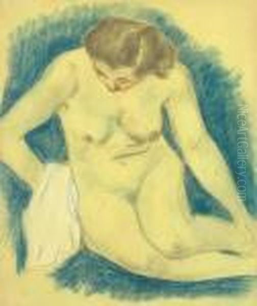 Femme Nue Oil Painting by Paul Gauguin