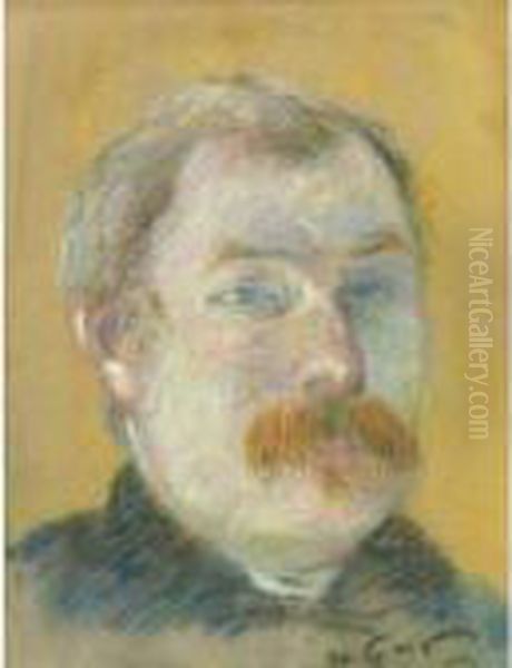 Portrait De William Lund Oil Painting by Paul Gauguin