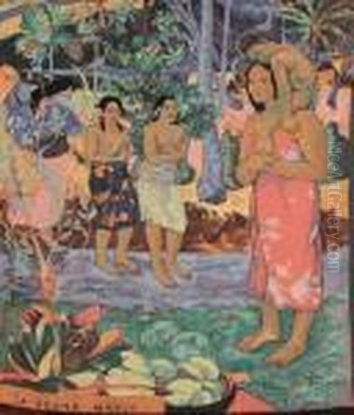 Ia Orana Maria Oil Painting by Paul Gauguin