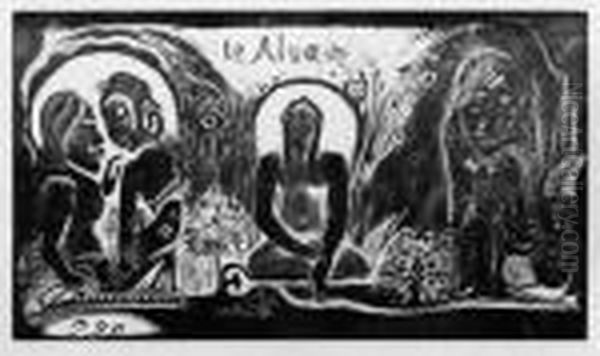 Te Atua Oil Painting by Paul Gauguin