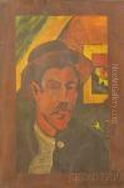 Portrait De L'artiste Oil Painting by Paul Gauguin