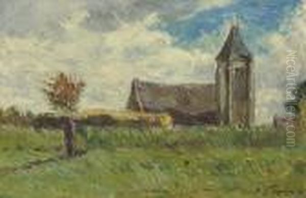 Une Eglise De Campagne Oil Painting by Paul Gauguin