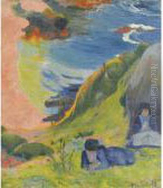 Au-dessus De La Mer Oil Painting by Paul Gauguin