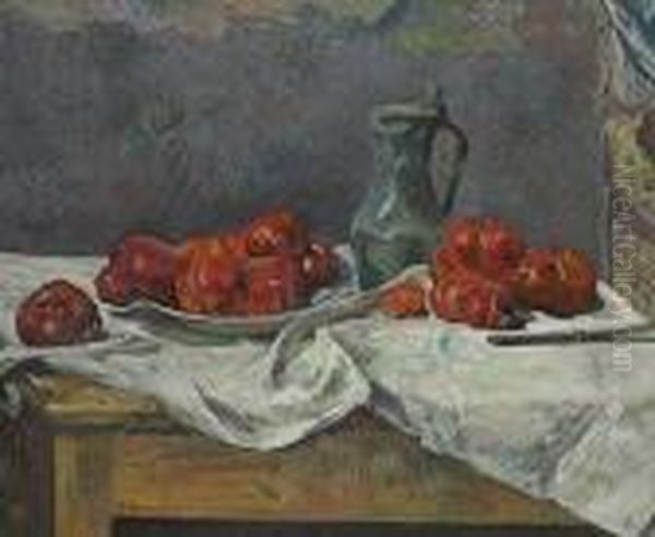 Nature Morte Aux Tomates Oil Painting by Paul Gauguin