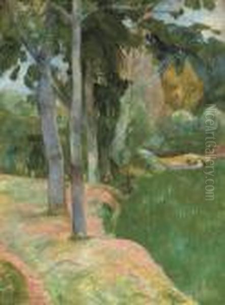 Les Grands Arbres Oil Painting by Paul Gauguin