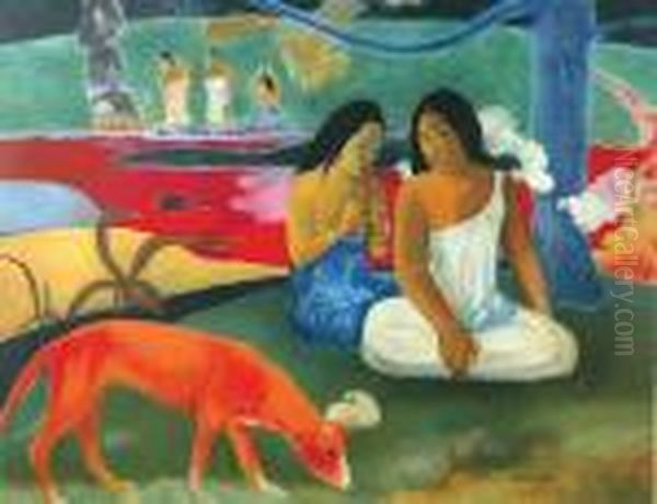 A Rea Rea Oil Painting by Paul Gauguin