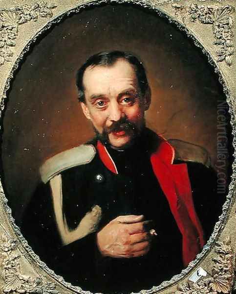 Portrait of the composer Cesar A. Kyui (1835-1918) Oil Painting by Konstantin Egorovich Egorovich Makovsky