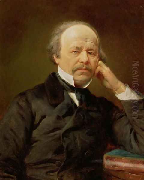 Portrait of the Composer Aleksandr Sergeyvich Dargomyzhsky (1813-69) Oil Painting by Konstantin Egorovich Egorovich Makovsky