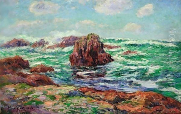 Pern, Ile d'Ouessant Oil Painting by Henri Moret