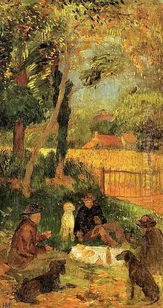 The Artist's Picnic Oil Painting by Henri Moret