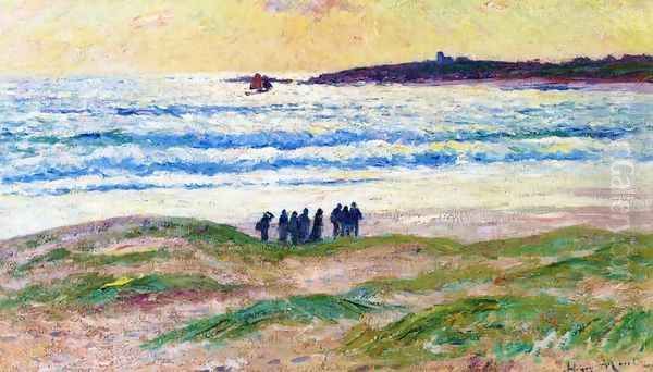 Coast of Brittany Oil Painting by Henri Moret