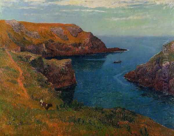 Groux Oil Painting by Henri Moret