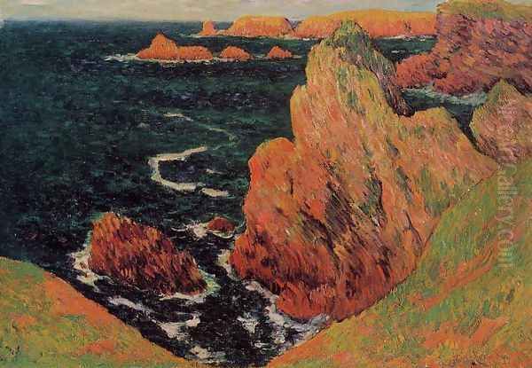 Belle-Ile Oil Painting by Henri Moret