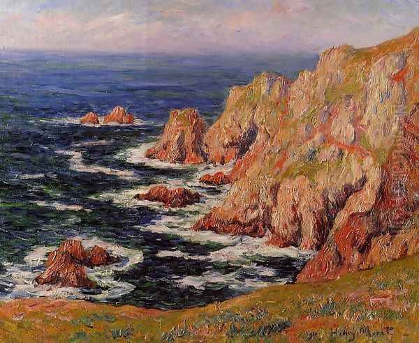 Sea Coast Oil Painting by Henri Moret