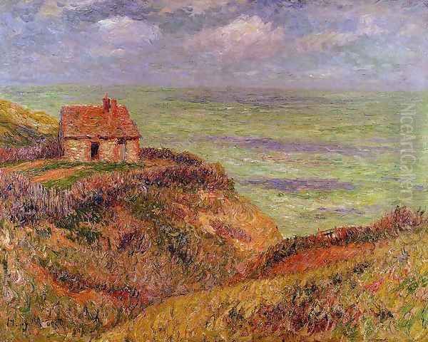 Cliffs of Moelian, Finistere Oil Painting by Henri Moret