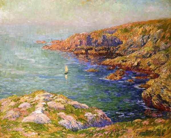 Calm, Coast of Brittany Oil Painting by Henri Moret