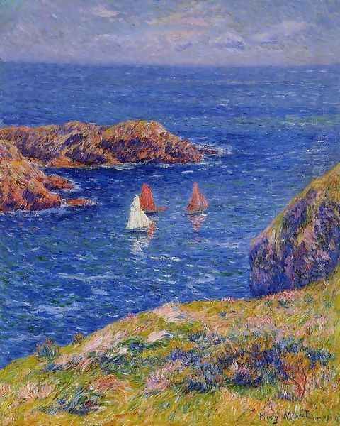 Quessant, Calm Day Oil Painting by Henri Moret