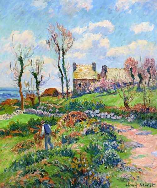 Near Audierne Oil Painting by Henri Moret