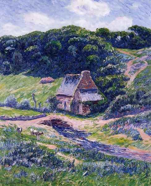 Farm at Doelan Oil Painting by Henri Moret