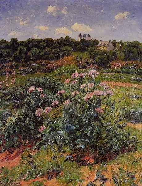 The Garden Oil Painting by Henri Moret