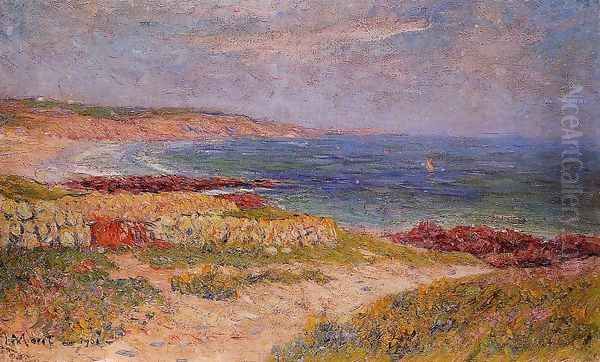 Raguenez Beach, Finistere Oil Painting by Henri Moret