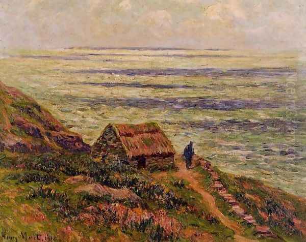 Cliffs of Jaboure Oil Painting by Henri Moret