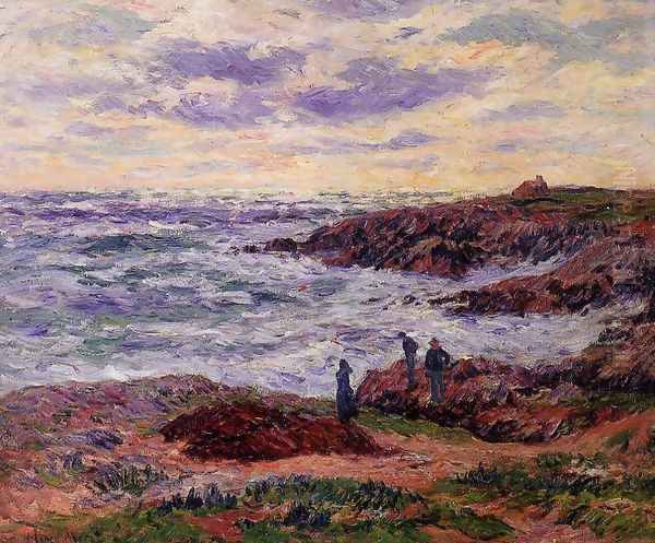 The Coast at Doelan Oil Painting by Henri Moret