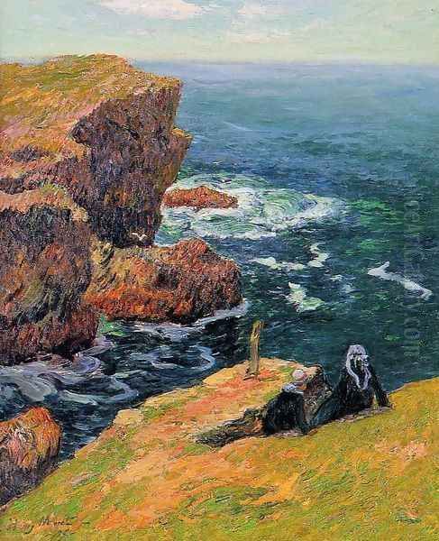 The Coast of Moelan Oil Painting by Henri Moret