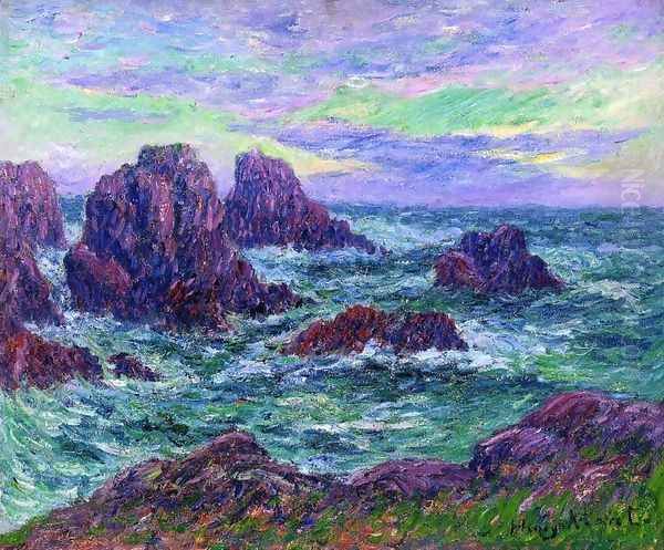 Evening at Ouessant Oil Painting by Henri Moret