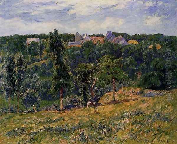 Village near Clohars Oil Painting by Henri Moret