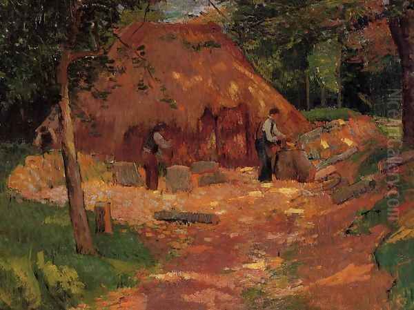 Les Saboriers Oil Painting by Henri Moret