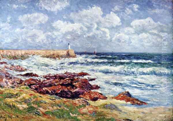 The lighthouse Oil Painting by Henri Moret