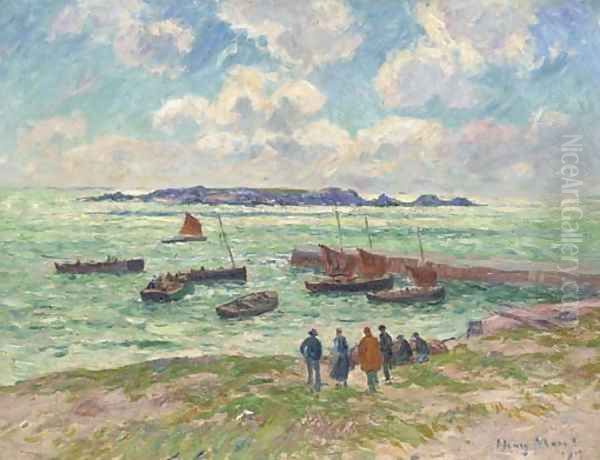 Saint-Guenole, Penmarch (Finistere) Oil Painting by Henri Moret