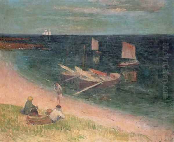 La cote d'Armor Oil Painting by Henri Moret