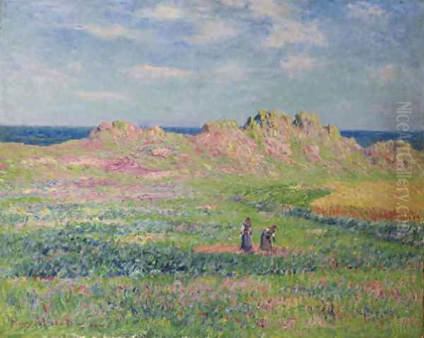 L'AZle d'Ouessant Oil Painting by Henri Moret