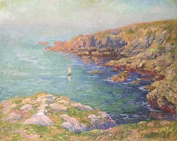 Le calme, cote de Bretagne Oil Painting by Henri Moret