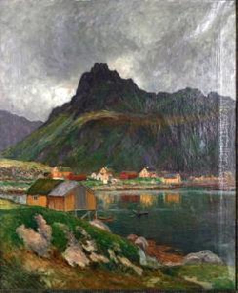 Fiskelage Oil Painting by Anton Genberg