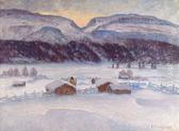 Hovde Fabodar, Bydalen Oil Painting by Anton Genberg