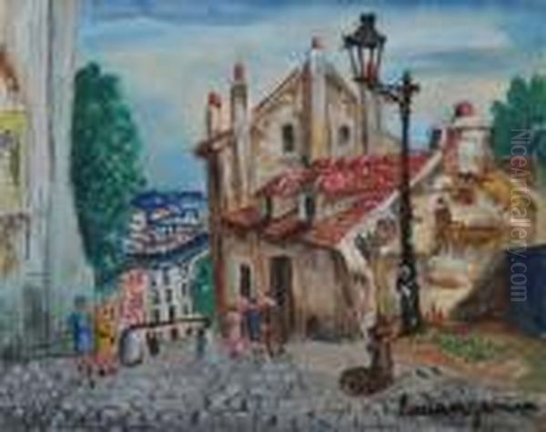 La Maison De Mimi Pinson Oil Painting by Lucien Genin