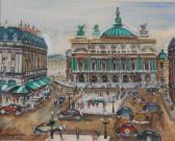 L'opera De Paris Oil Painting by Lucien Genin