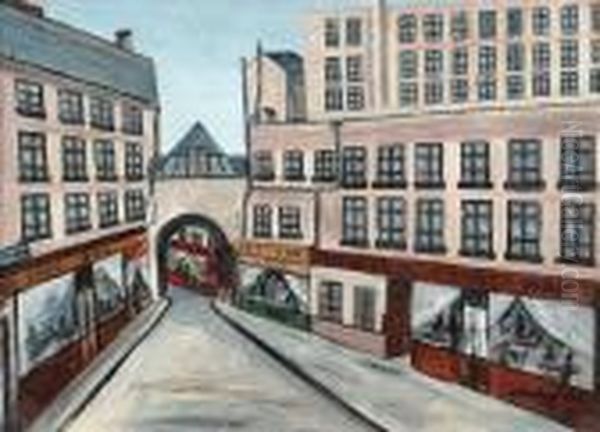 Vue Deparis Oil Painting by Lucien Genin