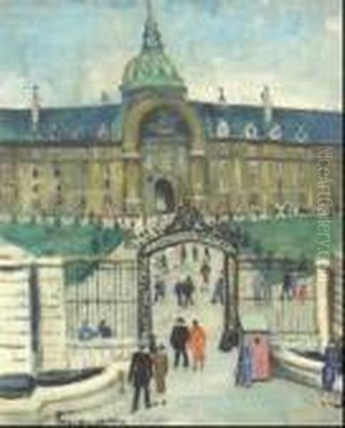 Les Invalides Oil Painting by Lucien Genin