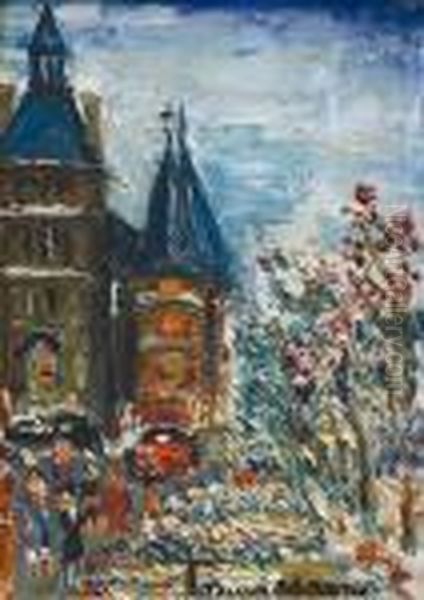 Le Palais De Justice Oil Painting by Lucien Genin