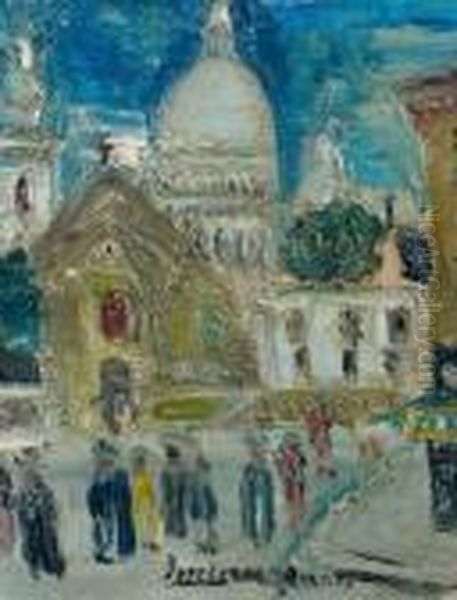 Montmartre Le Sacre Coeur by Lucien Genin