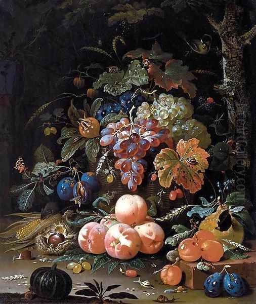 Still-Life Oil Painting by Abraham Mignon