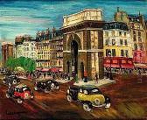 Paris Oil Painting by Lucien Genin