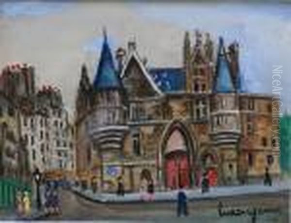 Paris Oil Painting by Lucien Genin