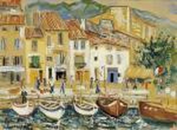 Cassis Oil Painting by Lucien Genin