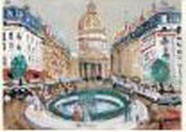 Le Pantheon Oil Painting by Lucien Genin